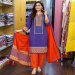 Block Printed Three Piece
