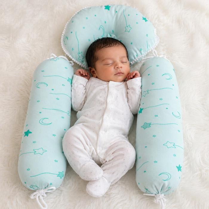 Newborn Baby 3 Pcs Pillow Set - Image 2