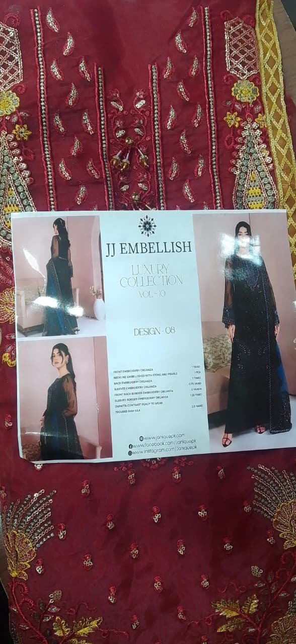 202605030954562-4.jpeg JJ Embellish Luxury 3 Piece – Design-2 - Image 1