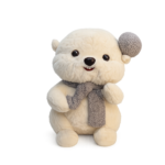White Teddy Bear Doll-10